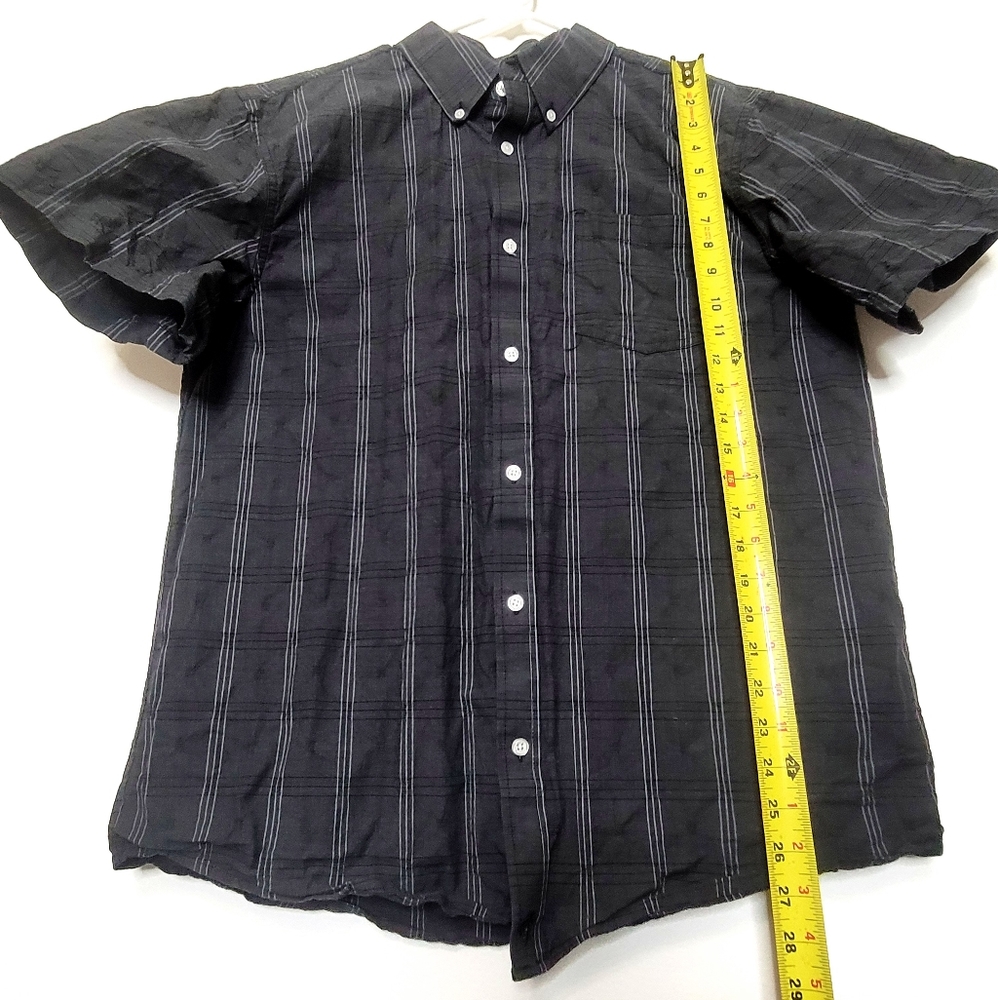 Cody James Core Black Short Sleeve Button Down Shirt Men's Western Casual Size M - Picture 5 of 7